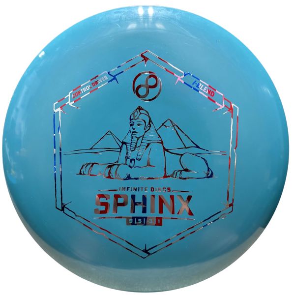 Infinite Discs Disc Golf Straight Beginner Driver I-Blend Sphinx (Blue, 160-169 Grams)