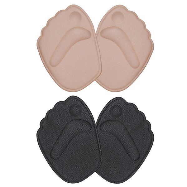 Silicone Forefoot Bunion Pads, 2 Pairs of High Heels Anti-Slip Foot Pads Forefoot Heel Protection High Heels Shoe Pads, for All Day Pain Relief and Anti-Slipping