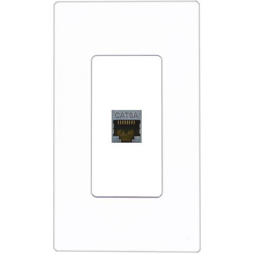 RiteAV CAT6A Wall Plate Screwless [White]