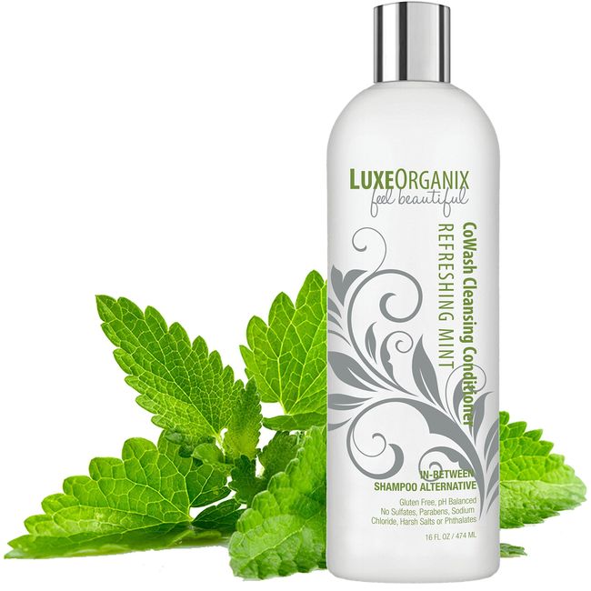 LuxeOrganix Sulfate-Free Cleansing Conditioner Cowash: Safe for Keratin-Treated, Colored, Curly, Dry, or Damaged Hair