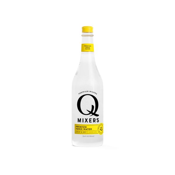 Q Mixers Tonic Water, Premium Cocktail Mixer Made with Real Ingredients, 25.4 Fluid Ounce