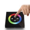 DC12-24V 4A/CH Wall Mounted Touch Switch Controller Glass Panel RGB 5050 3528