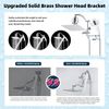 All Metal 10'' Filtered Rainfall Shower Head with Handheld Combo, High Pressure