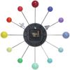 Infinity Instruments LTD. Orb Spoke Starburst Wall Clock, Rainbow, 15"