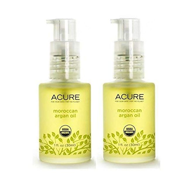 Acure Argan Oil Rich in Vitamin E Essential Fatty Acids and Proteins, 1 fl. oz. (Pack of 2)