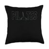 Cute Pilates Reformer Pilates Reformed Slate Gray Throw Pillow