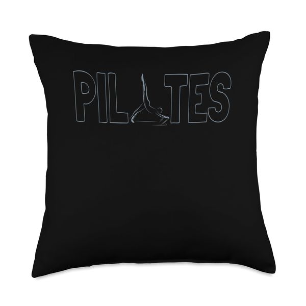 Cute Pilates Reformer Pilates Reformed Slate Gray Throw Pillow