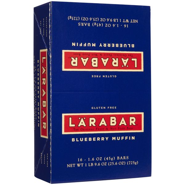 LARABAR UBER Blueberry Muffin,1.6 oz, 16 pk