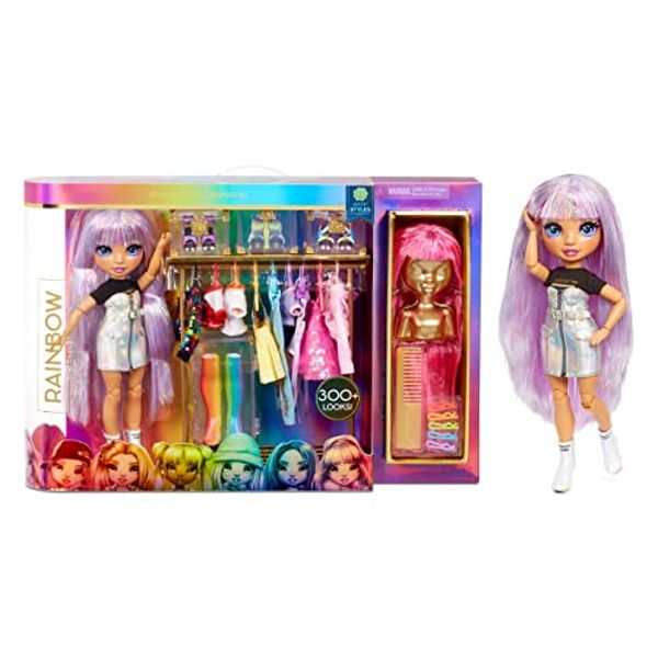 Rainbow High Fashion Studio Playset: Avery Styles Doll, Designer Outfits & 2 Wigs, 300+ Looks, Ages 6-12