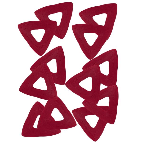 Strong XL Wide Triangle Hole Guitar Picks 0.80mm Medium Thickness, 12Pk Dozen