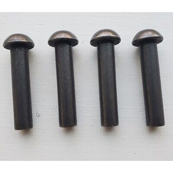 Fisher Wood Stove Door Hinge Pins, 3/8" x 1 3/4", solid steel set of 4