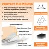 Carbou Silicone Foam Dressing 4"x4",5 Pack