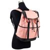 FUEL Drawstring Backpack With Double Rose Gold Buckles, Blush Pink