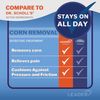LEADER Medicated Corn Removers, Salicylic Acid 40%, Toe Corn Treatment Patches, All-Day Pain Relief, Cushion Protection Against Shoe Pressure and Friction, for Adults and Kids 10+, 9 Pads