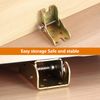4 Pcs Self Locking Foldable Hinges, Self Locking Hinge Extension Support, Folding Table Legs Lock Extension Folding Shelf Brackets Table Brackets for Workbench Desktop Expansion