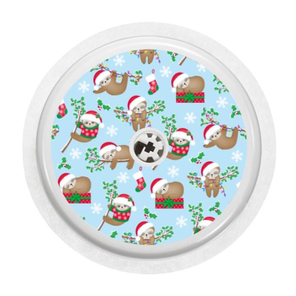 Libre 2 Sensor Cover Sticker (Sloth Santas)