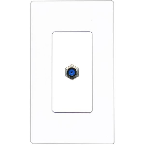 RiteAV F81 Wall Plate Screwless [White]