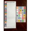 Color-Coded 30 Position Adhesive Circuit Breaker Box Electric Panel Label Set