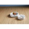 Mud Pie Mini Scalloped Tray Set; small 2" x 6" dia | large 2" x 8" dia