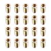 sourcing map Wood Furniture M8x30mm Threaded Insert Nuts Interface Hex Socket Drive 20pcs