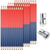 36 Pcs Red and Blue Erasable Checking Pencils with Sharpeners for Grading Tests