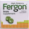 Fergon High Potency Iron Highly Soluble & Easily Digested, 27 mg Iron, 100 Tablets