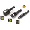 Titan Tools 12061 3 Piece Impact Stubby Socket Adapter Set