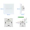 Smart Roller Shutter Switch, WiFi Roller Shutter Switch for Controlling Roller Shutters/Blinds/Awnings, Compatible with Alexa/Google Assistant, Timer and Voice Control, Requires Zero Conductor - White