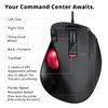 ELECOM EX-G Wired Trackball Mouse, Ergonomic Thumb Control, Smooth Tracking Roller Ball, 5 Programmable Buttons, Tilt Scroll, Computer Mice for PC Mac