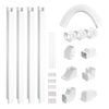 VEVOR 3" W 17.6Ft Line Set Cover Kit For Mini Split/Central Air Conditioner PVC
