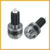 Partuto 1 Pair 18mm Motorcycle Handlebar End Caps Plug Bar End Titanium Tone Replacement