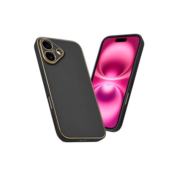 SIZUKA WILL Case Cover Shockproof Smartphone Case for iPhone 16 Elegant Tone Black 1 Pack
