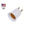 Adapter Converts Outlet to E26/e27 Light Bulb Socket Lamp Holder, 125V AC