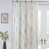 Tyrone Yorkshire Linen Bracken Leaf Voile Panel, Green 90"/229cm