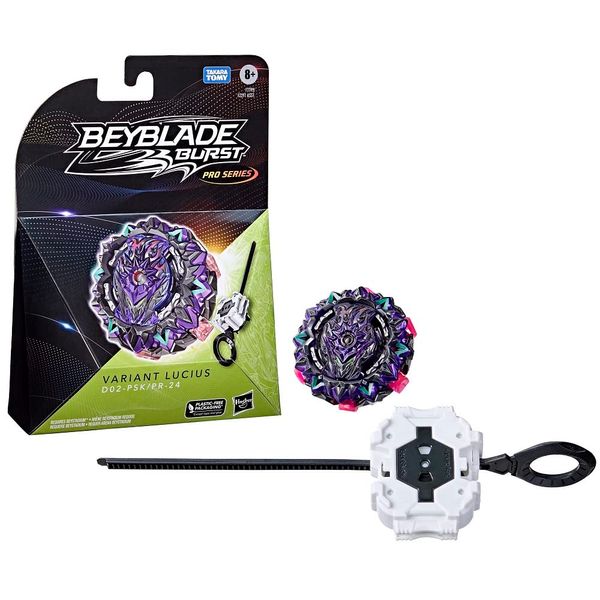 Beyblade Burst Pro Series Variant Lucius Spinning Top Starter Pack, Defense Type Battling Game Top, Toy for Kids Ages 8 and Up