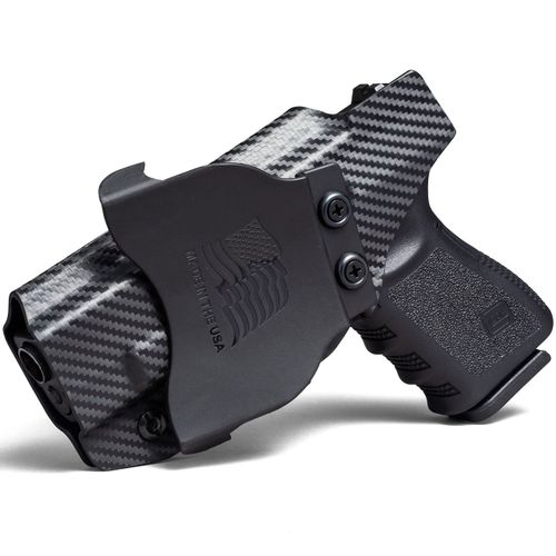 Rounded by Concealment Express OWB Paddle KYDEX Holster fits S&W M&P M2.0 | Right | Carbon Fiber Black