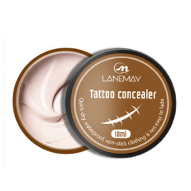 10ml Waterproof Tattoo Concealer Freckle Scar Cover Long Lasting Makeup Cosmetic Tool