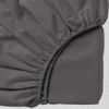 Microfibre Fitted Sheets Luxurious Easy Care Super Soft All Year Round Bed Sheets (Charcoal, Double)