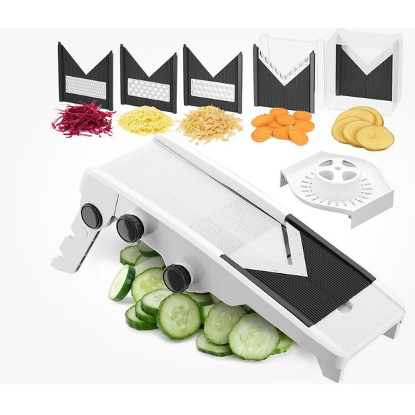 New MUELLER V-Pro 5-Blade Mandoline Slicer for Kitchen ~ Adjustable & Foldable