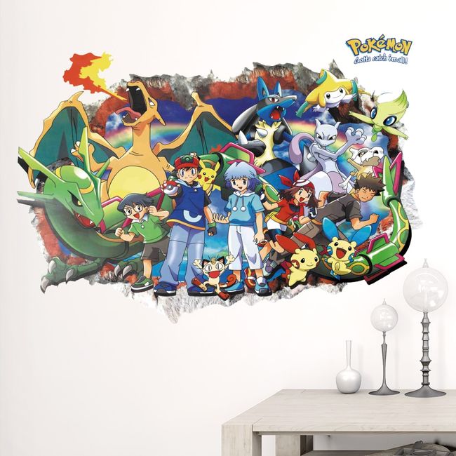 pikachu pokemons sticker poster, anime poster