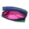Hannafura Single Zipper Pouch, Border Green