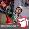 uxcell Red Full Safety Face Shields with 3Pcs White Lens & 30Pcs Filter Gaskets