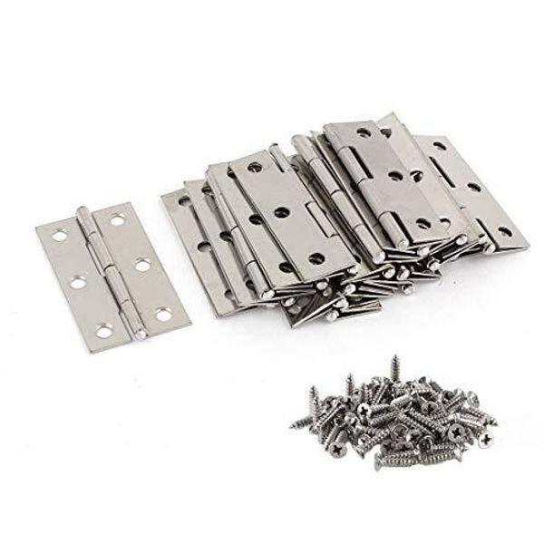 20 Stainless Steel 3-inch Folding Hinges Door and Window Hinges with 120