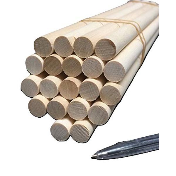 Trustleaf 60cm x 12mm Birch Hardwood Wooden Dowels/Craft Sticks (5 Pack)