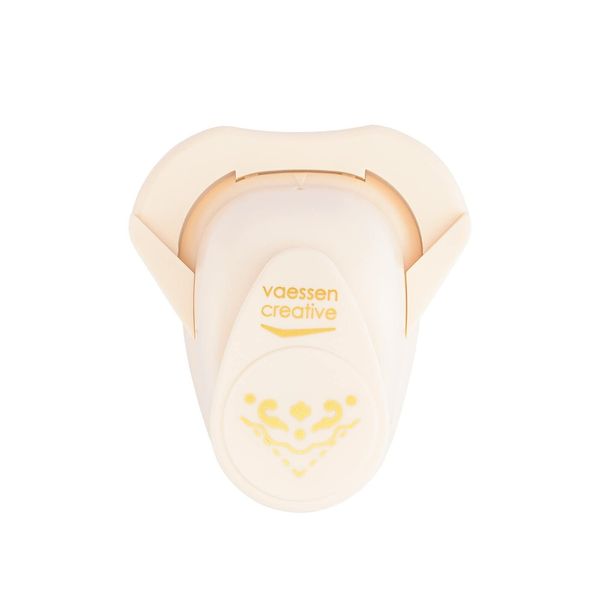 Vaessen Creative Eckenstanzer Tulpe Medium, 14.0 x 10.0 x 5.0 cm, Rosa