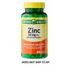 Spring Valley Zinc 50mg Caplets- 200 Count new free shipping