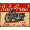 Desperate Enterprises Tin Sign, Metal