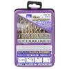 GREATTOOL 鉄工用ドリル刃セット チタンコーティング 19本組