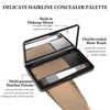 Boobeen Hair Shadow Powder Kit, Root Touch Up Powder Cover Hair Color,Temporary Concealer Powder with Brush for Gray Root Brown