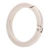 BIKICOCO 1-1/4'' Flat Spring Push Gate O-Ring Clasp Push Snap Hooks, for Handbags, Keys, Silver - 10 Pcs